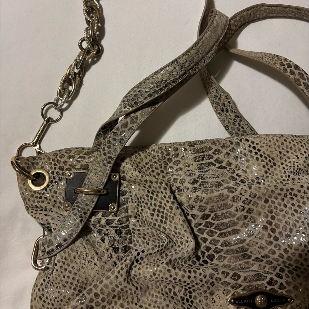 Elliott Lucca Snakeskin Patterned Shoulder Bag. M… - image 5
